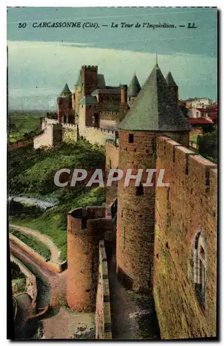 Cartes postales Carcassonne Le Tour de l Inquisition