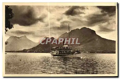 Ansichtskarte AK Annecy et son Lac Retour de Promenade Bateau