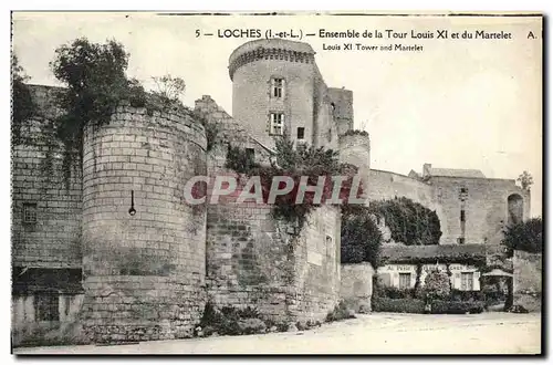 Cartes postales Loches Ensemble de la Tour Louis XI et du Martelet