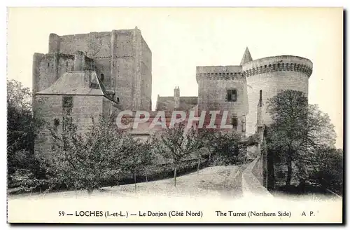 Cartes postales Loches Le Donjon