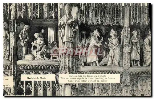 Cartes postales Nativite de Marie Chartres