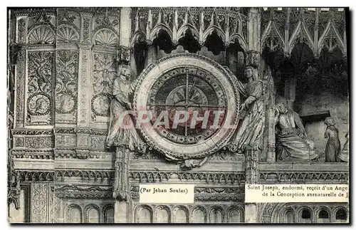 Cartes postales Saint Joseph endormi d un Ange de la Conception anrnaturelle Chartres