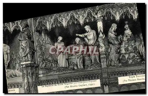 Cartes postales La Bapteme de Notre Seigneur par Saint Jean Baptiste Chartres