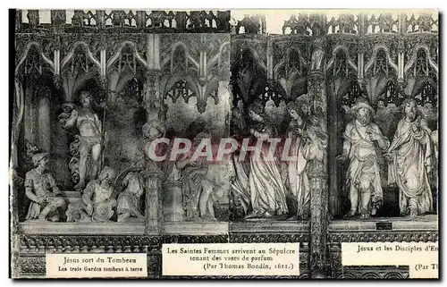 Cartes postales Les Saintes Femmes Arrivent au Sepulcre tenant des vases de parfum Chartres