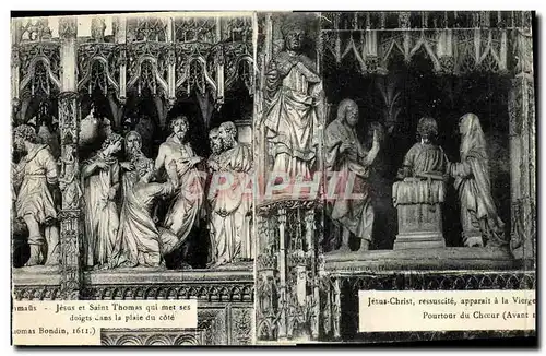 Cartes postales Jesus Christ Ressuscite apparait a la Vierge Chartres