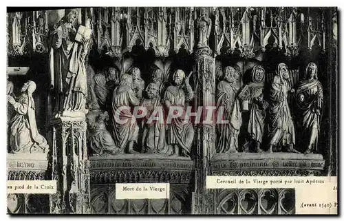 Cartes postales Mort de la Vierge Cerrneil de la Vierge Porte par Huit Chartres