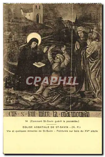 Ansichtskarte AK Eglise Abbatiale De St Savin Vie et Quelques Miracles de St Savin