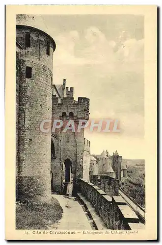 Cartes postales Cite de Carcassonne Echauguette du Chateain Comtal