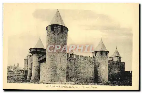 Ansichtskarte AK Cite de Carcassonne Le Chateau Comtal