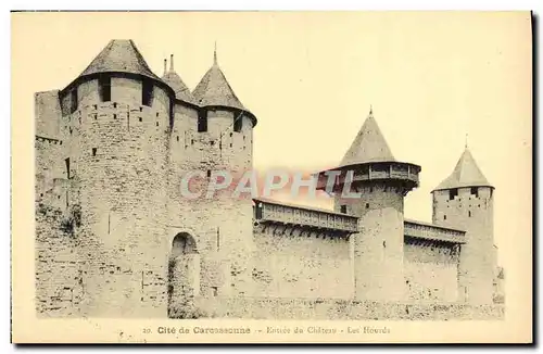 Cartes postales Cite de Carcassonne Entree du Chateau Les Hourds