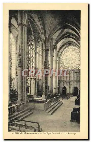 Cartes postales Cite de Carcassonne Basilique de St Nazaire Le Transept
