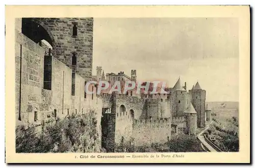 Cartes postales Cite de Careassonne Ensemble de la Porte D Aude