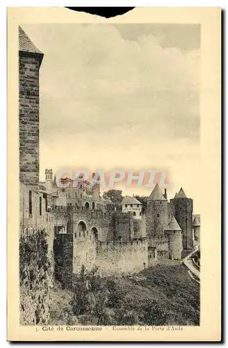 Cartes postales Cite de Careassonne Ensemble de la Porte D Aude