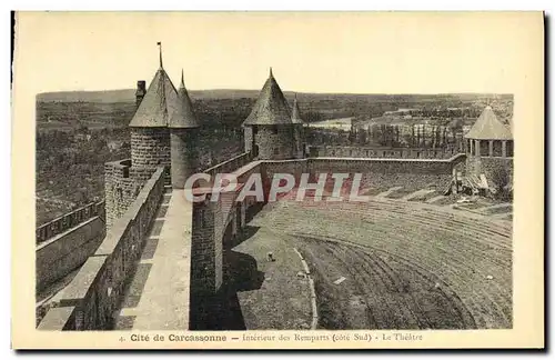 Ansichtskarte AK Cite de Careassonne Interieur des Remparts