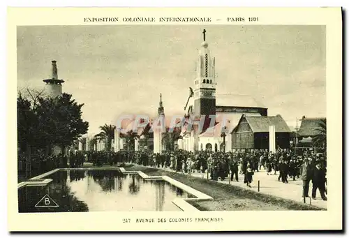 Ansichtskarte AK Exposition Colonlale Internationale Paris 1931 Avenue des colonies francaises