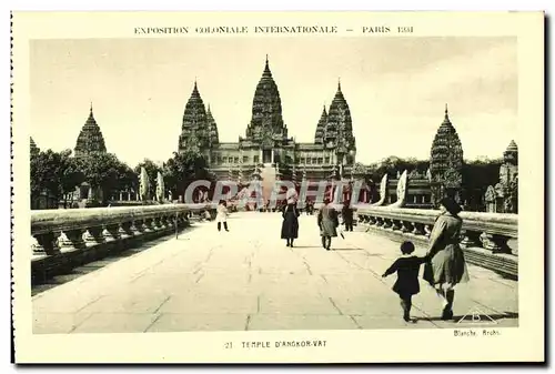 Ansichtskarte AK Exposition Colonlale Internationale Paris 1931 Temple d Angkor Vat
