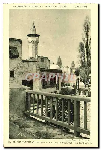 Ansichtskarte AK Exposition Colonlale Internationale Paris 1931 Section Tunisienne Vue Sur La Place publique La c