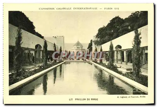 Cartes postales Exposition Colonlale Internationale Paris 1931 Pavillon De Maroc