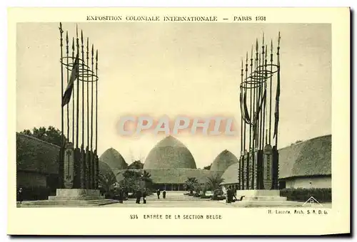 Ansichtskarte AK Exposition Colonlale Internationale Paris 1931 Entree De La Section Belge