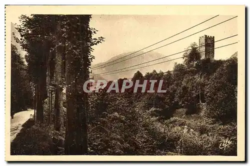 Cartes postales Luchon La Tour De Castelviel et route de Lys