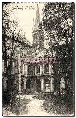 Ansichtskarte AK Reims Le cloitre de l abbaye de St Remi