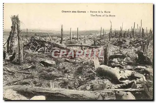 Cartes postales Chemin des Dames Ferme de la Motte Militaria