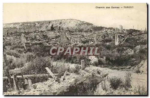 Cartes postales Chemin des Dames Pargny Militaria