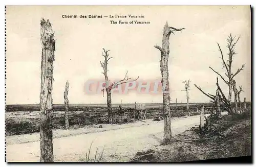 Cartes postales Chemin des Dames La Ferme Vauxrain Militaria