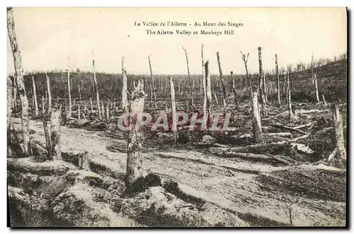 Ansichtskarte AK La Vallee de L Ailette Au Mont des Singes Militaria