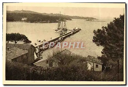 Cartes postales Les Iles D Hyeres Porquerolles La Rade Bateau