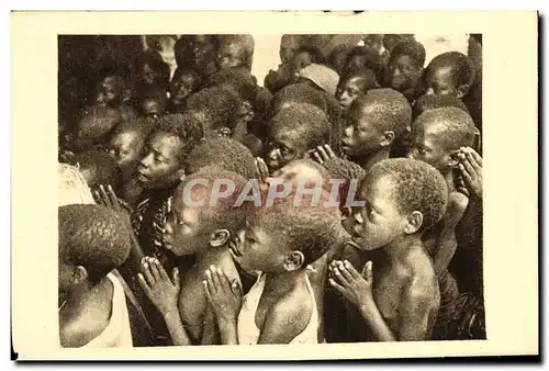 Cartes postales Congo Francais Enfants Chretiens en Priere