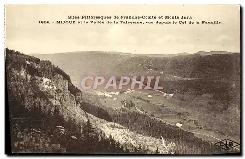 Cartes postales Mijoux et la Vallee de la Valserine Vus depuis le Col de la Faucille
