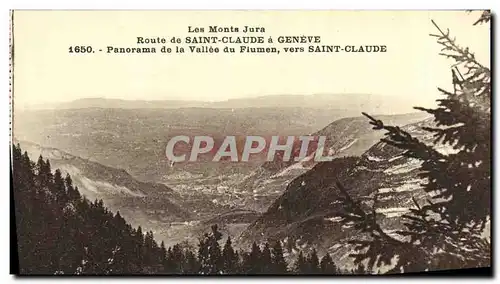 Cartes postales Saint Claude a Geneve Panorama de la Vallee du Flumen