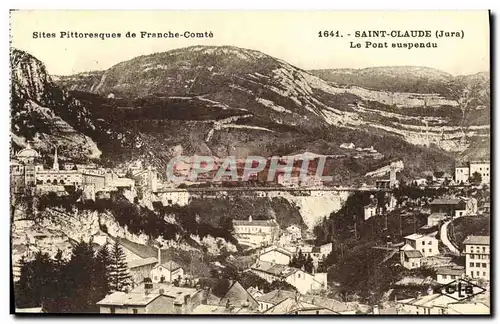 Cartes postales Saint Claude Le Pont suspendu