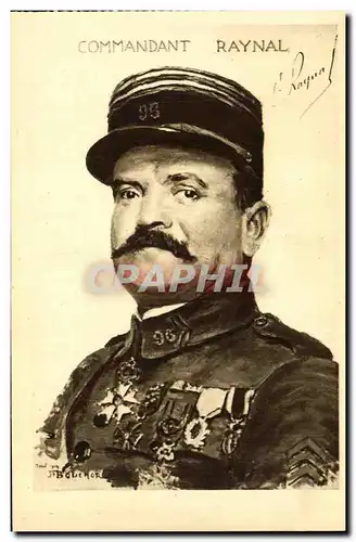 Ansichtskarte AK Fort De Vaux Le commandant Raynal heroique defenseur du fort Militaria