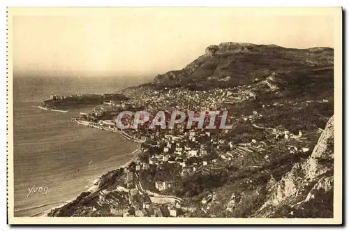 Cartes postales Cote D Azur Monte Carlo Monte Carlo et Monaco vus de la Grande Corniche