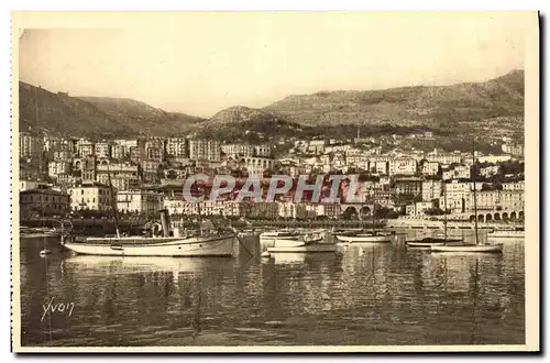 Cartes postales Cote D Azur Monte Carlo Vue Generale La Condamine Bateaux