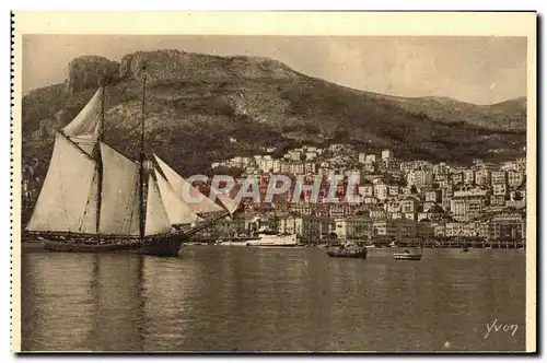 Cartes postales Cote D Azur Monte Carlo La Rade Bateau