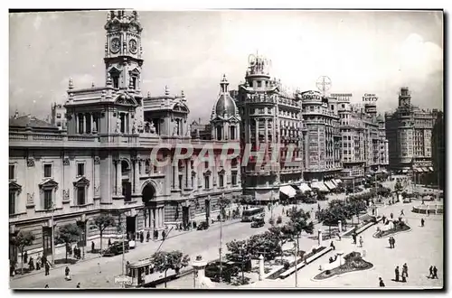 Ansichtskarte AK Valencia Plaza del Caudillo