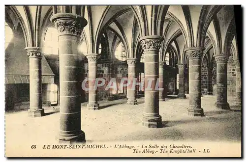 Ansichtskarte AK Le Mont Saint Michel L Abbaye La Salle des Chevaliers