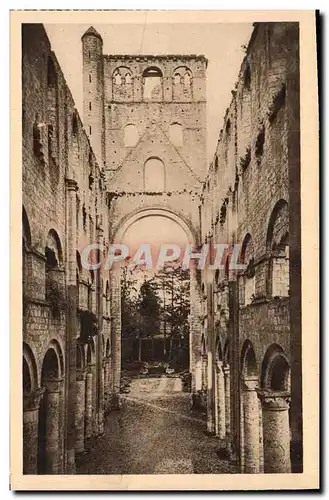 Ansichtskarte AK Ancienne Abbaye De Jumieges La nef de l eglise Notre Dame et l arc triomphal