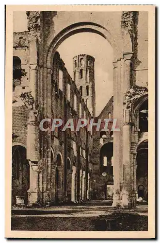 Cartes postales Ancienne Abbaye De Jumieges La Nef Et Les Bas Cotes de l eglise Notre Dame