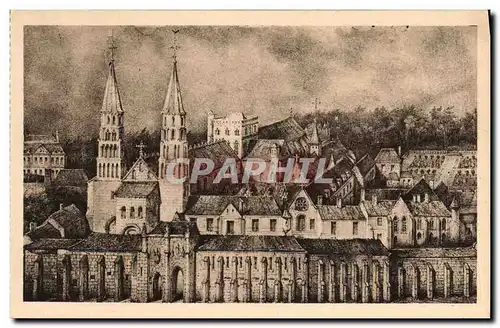 Ansichtskarte AK Ancienne Abbaye De Jumieges D Apres Un Dessin De 1702