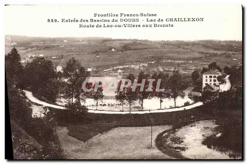 Cartes postales Lac Ou Villers Frontiere Franco Suisse Entree des Bassins du Route de Lac