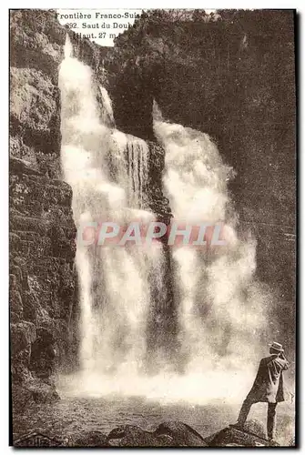 Ansichtskarte AK Frontiere Franco Suisse Saut Du Doubs