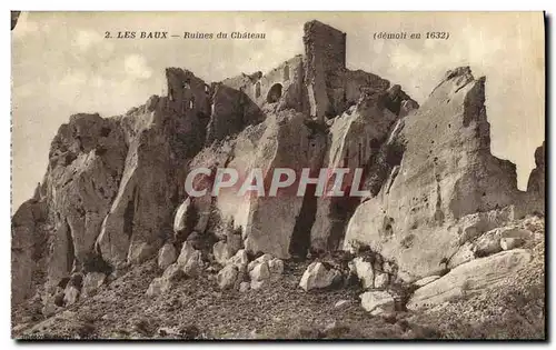 Cartes postales Les Baux Ruines du Chateau