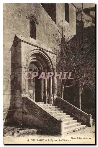 Ansichtskarte AK Les Baux L Eglise St Vincent