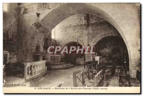 Ansichtskarte AK Les Baux Interieur de L Eglise St Vincent