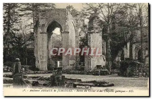 Ansichtskarte AK Ancienne Abbaye de Jumieges Restes du Choeur et des Chapelles gothiques