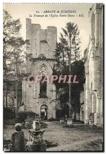 Ansichtskarte AK Ancienne Abbaye de Jumieges Le Transept de L Eglise Notre Dame